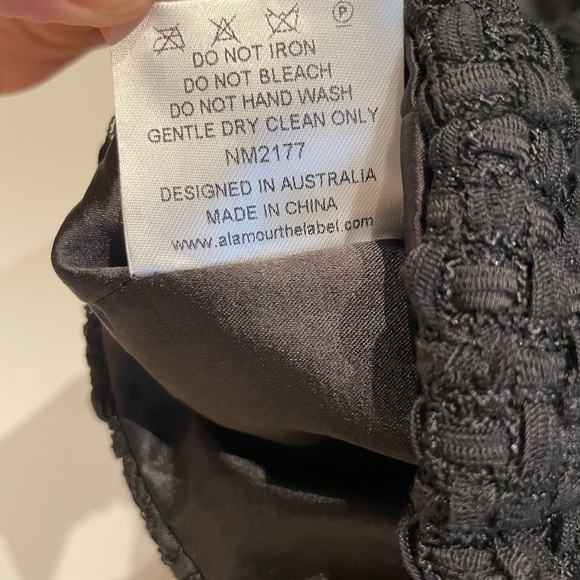 Alamour Black Racer Neck Crop Top - Picture 16 of 16